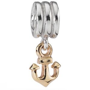 Retired Authentic Pandora Anchor Charm 14k gold